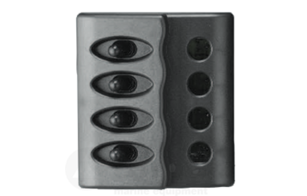 Allpa Kunststof schakelpaneel  12V met LED-indicators
