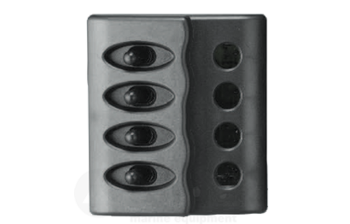 Allpa Kunststof schakelpaneel  12V met LED-indicators