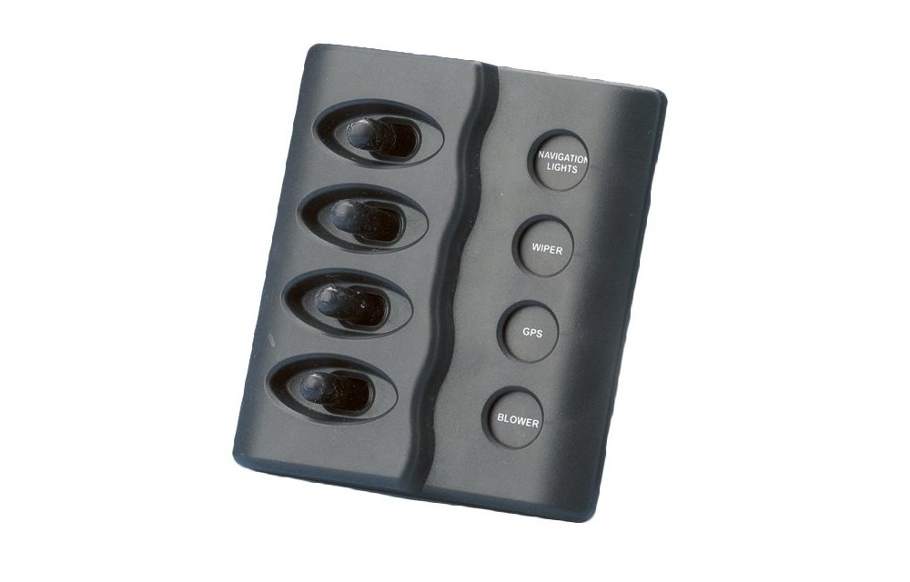 Allpa Kunststof schakelpaneel  12V met LED-indicators