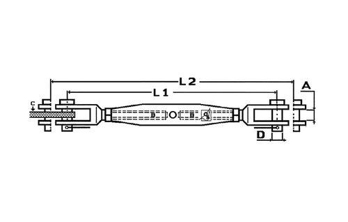 OS RVS spanners gaffel - gaffel