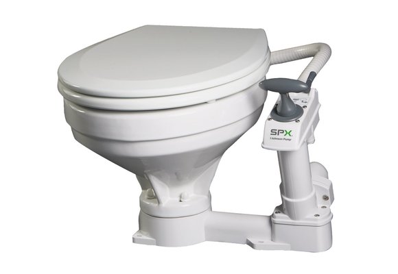 Johnson comfort handpomp toilet (grote pot)