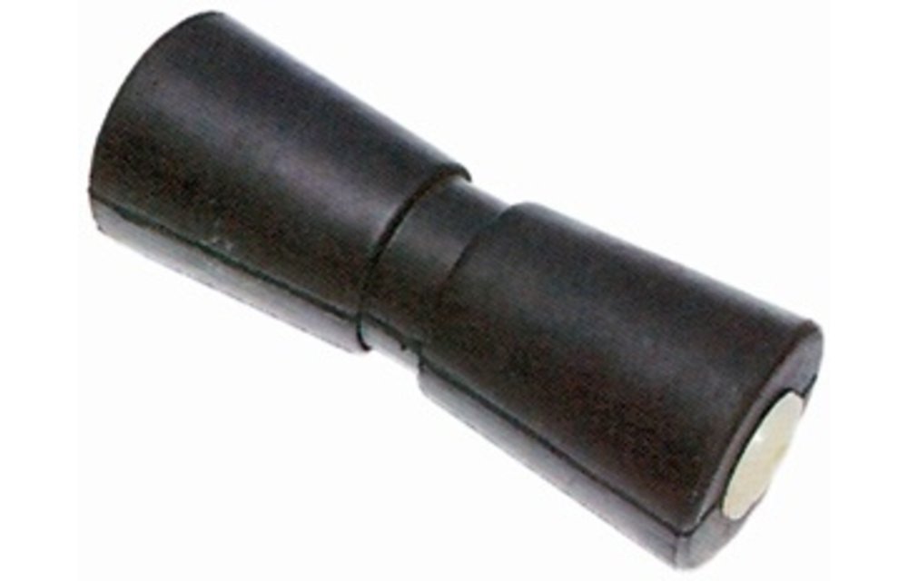 Allpa Kielrol L=432mm gatmaat 16mm extra zwaar met nylon lagerbussen (gegoten rubber)