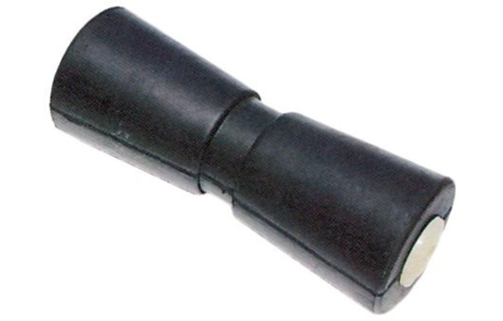 Allpa Kielrol L=190mm gatmaat 16mm extra zwaar met nylon lagerbussen (gegoten rubber)