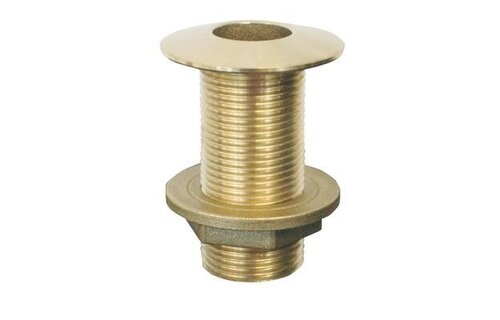 Huiddoorvoer messing voor de boot