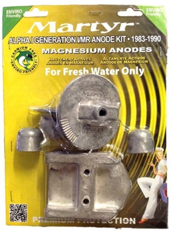 Magnesium Anode Kit voor Mercruiser Alpha 1 Gen 1