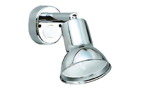 Allpa Messing-Verchroomde Leeslamp  halogeen  wandmontage  verstelbaar  12V / 10W  met schakelaar