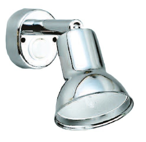 Allpa Messing-Verchroomde Leeslamp  halogeen  wandmontage  verstelbaar  12V / 10W  met schakelaar