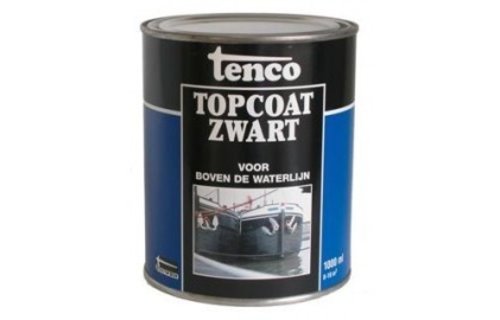 Tenco topcoat zwart
