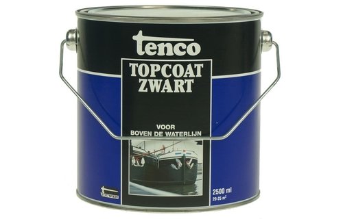 Tenco topcoat zwart