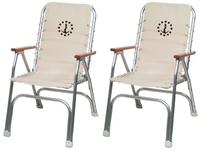 2 stuks nautische dekstoel | Beige