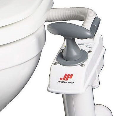 Johnson compact handpomp toilet