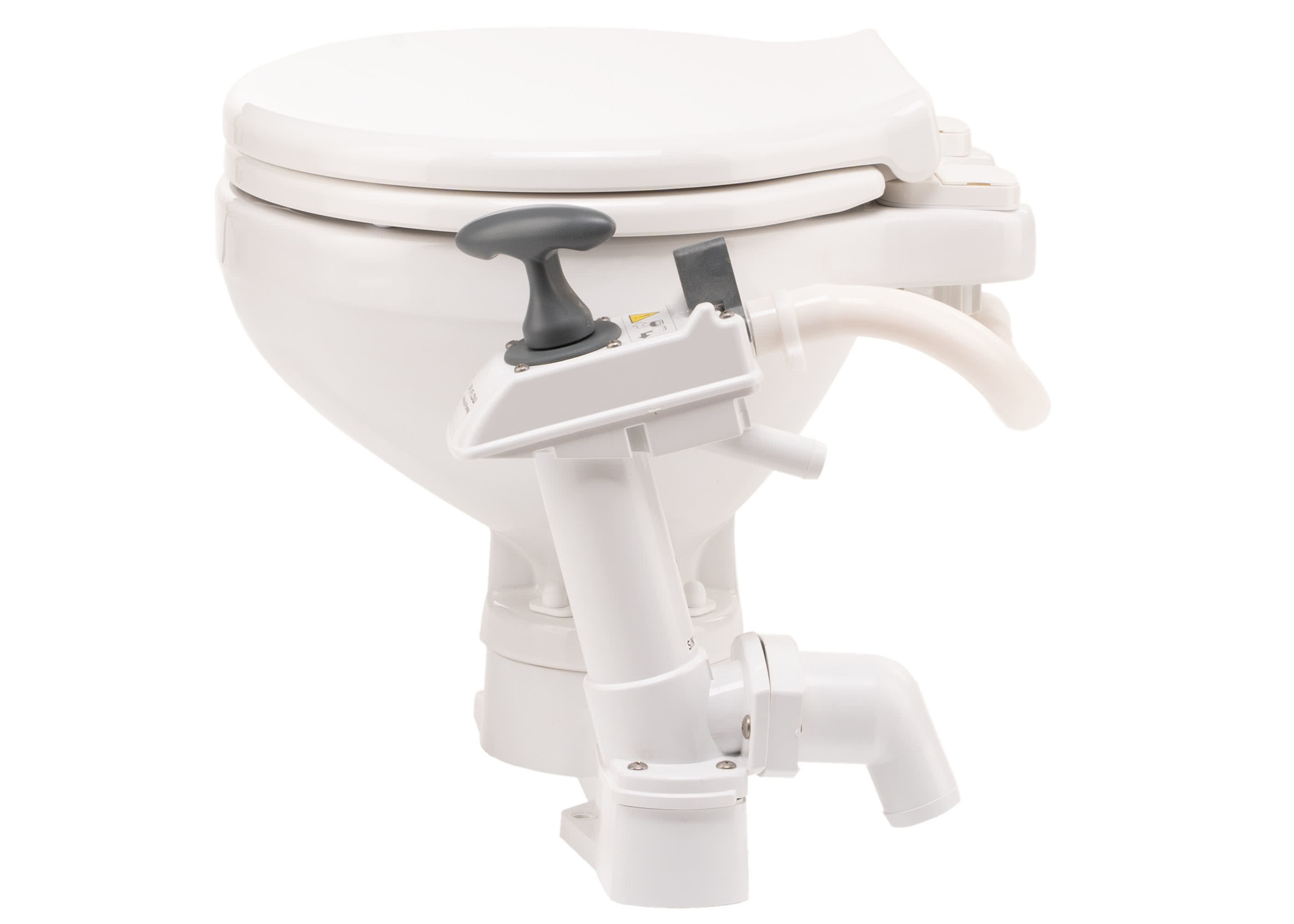 Johnson compact handpomp toilet