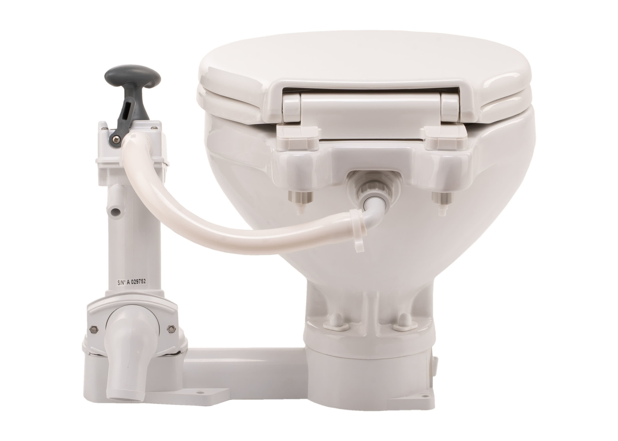 Johnson compact handpomp toilet