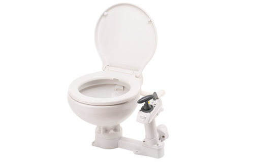 Johnson compact handpomp toilet