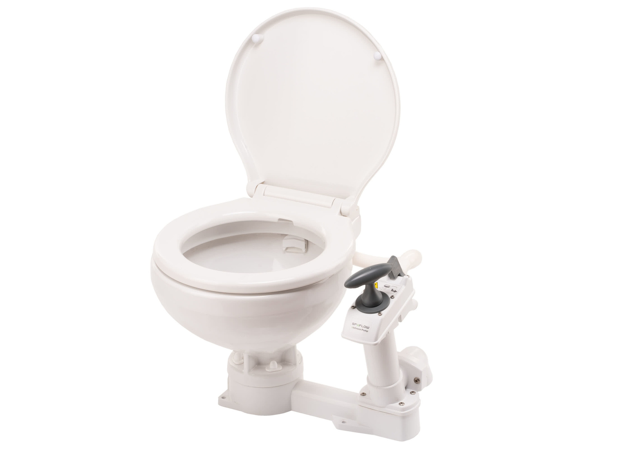 Johnson compact handpomp toilet