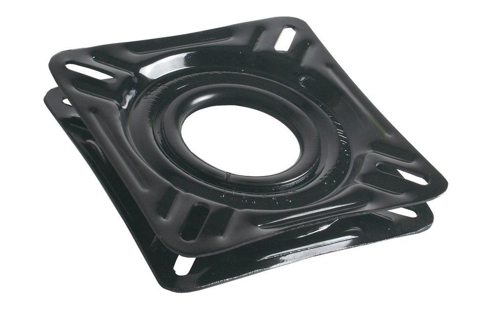 Allpa Gelakt stalen draaiplateau zonder lock  zwart