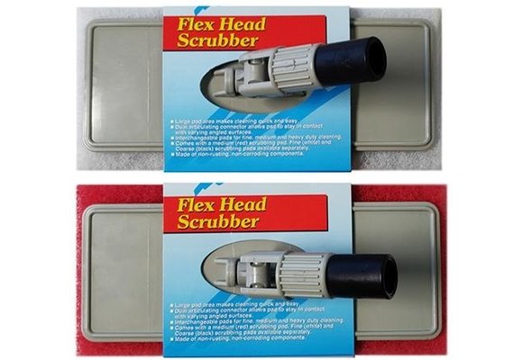 Flexibele scrubber met scrub pad