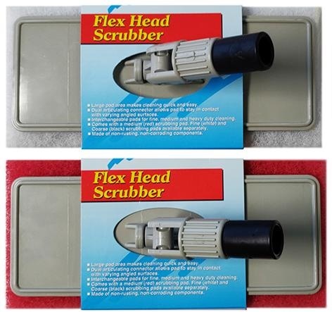 Flexibele scrubber met scrub pad