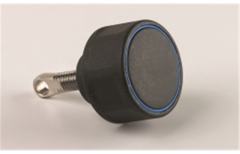 Gebo - Knop zwart compleet geschikt voor patrijspoort