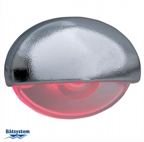 Steplight Chroom - LED rood