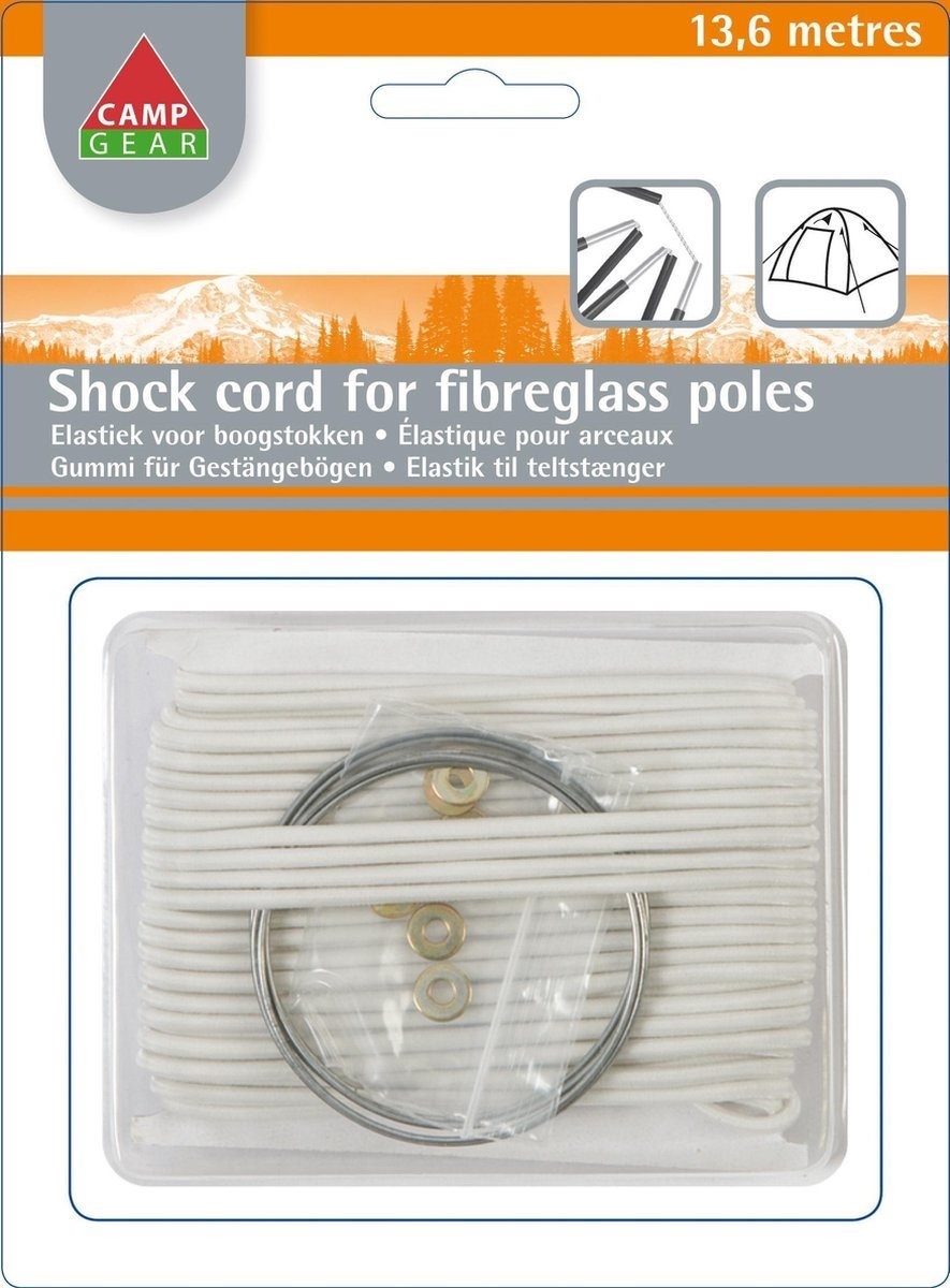 Camp-gear Elastiek - Boogstokken - 13,6 Meter