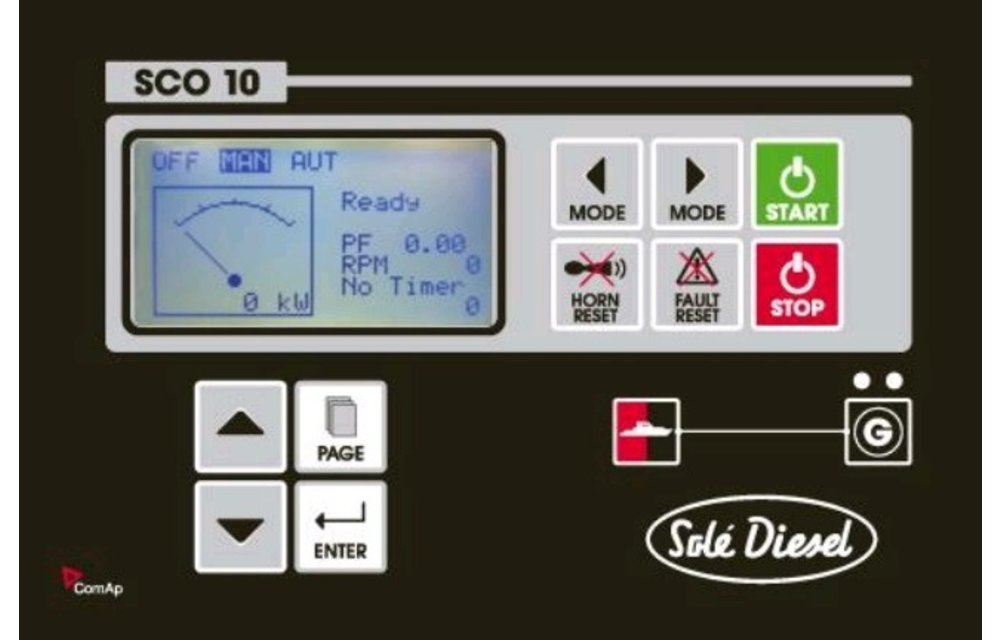 Solé Scheepsgenerator Mini 74 model 29 GSC  28 3kVA-28 3kW  1-fase  1500 omw./min
