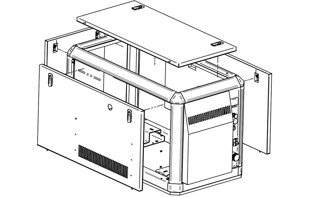 Solé Scheepsgenerator Mini 74 model 29 GSC  28 3kVA-28 3kW  1-fase  1500 omw./min