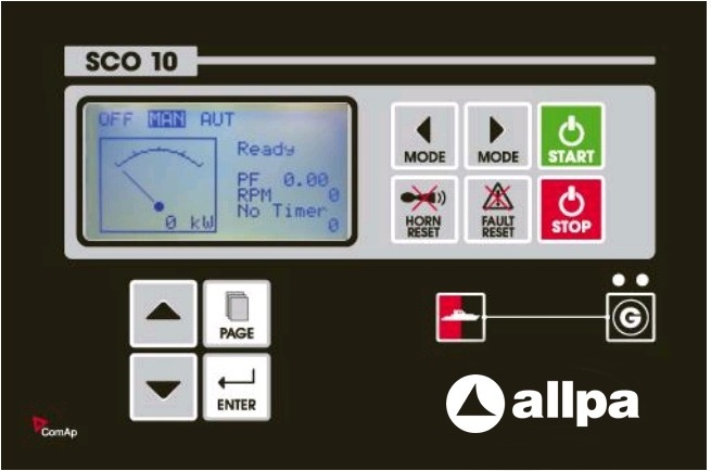 Solé Scheepsgenerator Mini 44 model 17 GTC  16 4kVA-13 2kW  3-fase  1500 omw./min