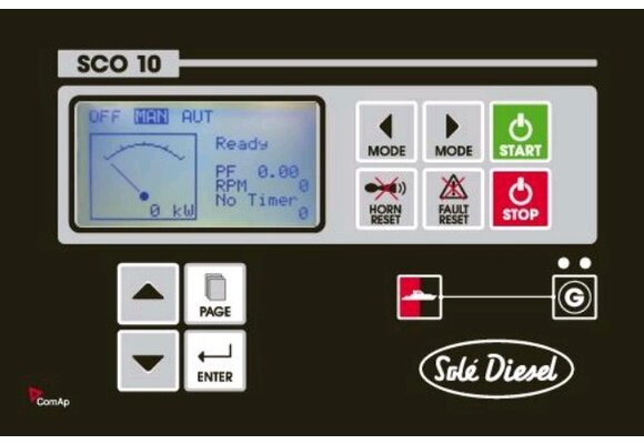 Solé Scheepsgenerator Mini 33 model 11 GTC  10 5kVA-8 4kW  3-fase  1500 omw./min