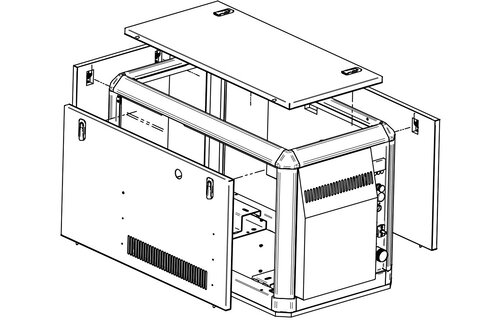 Solé Scheepsgenerator Mini 33 model 11 GTC  10 5kVA-8 4kW  3-fase  1500 omw./min