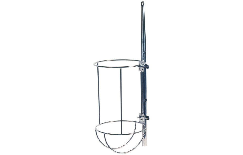 Allpa RVS Fenderhouder  recht model voor 1 stootwil  A=240mm  B=560mm (Majoni 5)