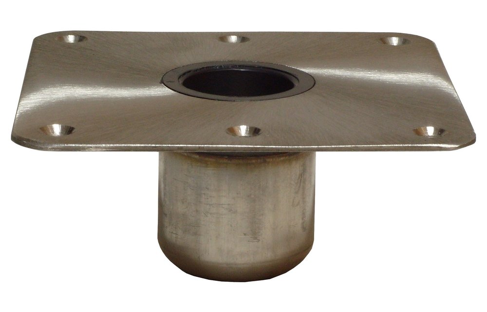 Allpa Spring-Lock serie  RVS voet 7x7 (178x178mm)  satin afgewerkt