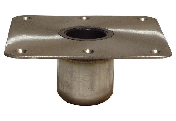 Allpa Spring-Lock serie  RVS voet 7x7 (178x178mm)  satin afgewerkt