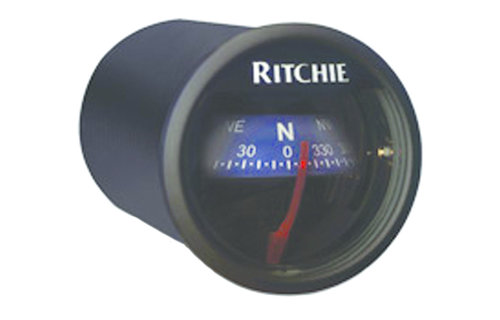 Ritchie Kompas model Ritchie Sport X-21BU  dashboardkompas  12V  roos Ø50 8mm / 5º  blauwe bezel