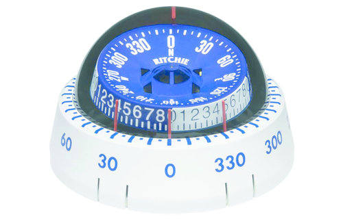 Ritchie Kompas model Tactician XP-98W  opbouwkompas  roos Ø76 2mm / 5º  wit