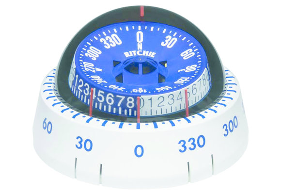 Ritchie Kompas model Tactician XP-98W opbouwkompas roos Ø76 2mm / 5º wit