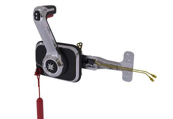 SeaStar Xtreme Side Mount Control  Chrome met trim- en noodstopschakelaar