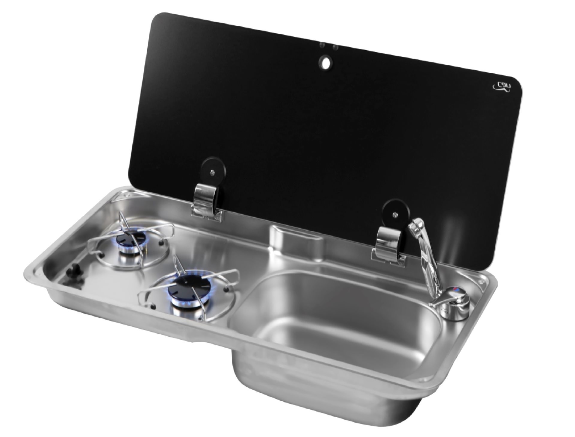 Allpa Gaskomfoor met spoelbak en afdekplaat