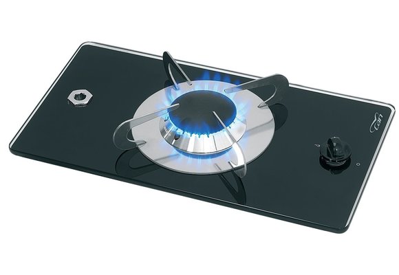 Allpa Gaskomfoor met thermische glasplaat 365x200x80mm  brander: 1x medium