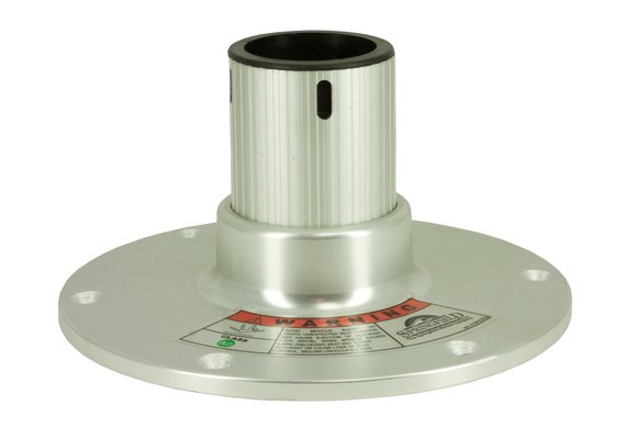 Allpa Regatta stoelpoot  vast  extra laag: H=114mm  voetplaat Ø229mm