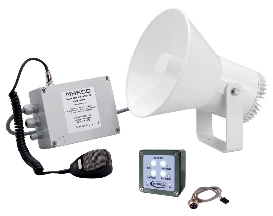 Allpa Waterdichte (IP67) luidsprekerinstallatie 24V met RVS steun  met keur