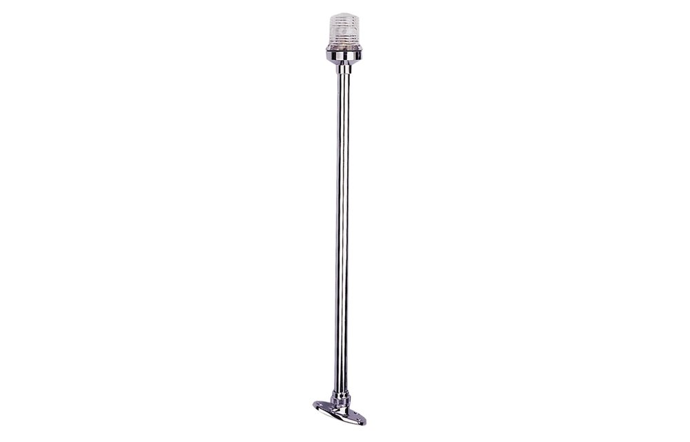 Allpa Rondschijnend toplicht telescopisch 12V / 8W 360º RVS-huis met heldere lens H=254mm