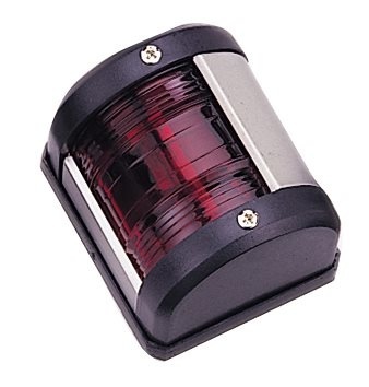 Allpa LED-positielantaarn bakboord 12V LED 0 54W zwart kunststof huis met rode lens