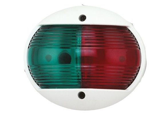 Allpa LED-Positielantaarn  8-30V  LED 1W  2x 112 5°  2NM  wit kunststof huis  rode/groene lens