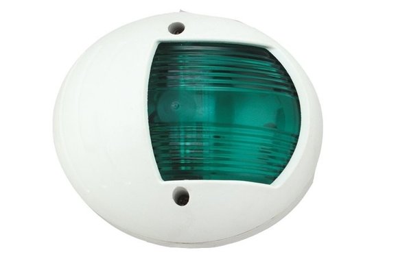 Allpa LED-Positielantaarn  stuurboord 8-30V  LED 1W  112.5°  2NM  wit kunststof huis met groene lens