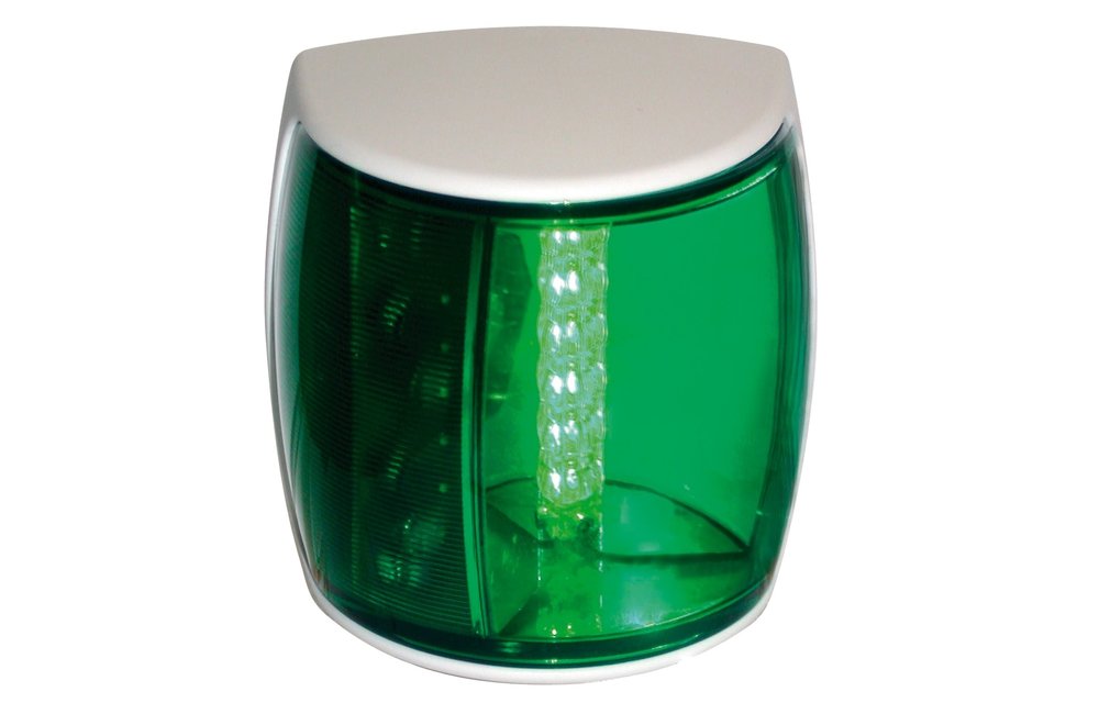 Hella NAVILED-PRO Stuurboordlantaarn 9-33V 112.5º BSH-2NM wit huis met groene lens