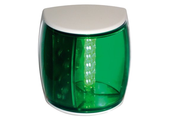 Hella NAVILED-PRO Stuurboordlantaarn  9-33V  112.5º  BSH-2NM  wit huis met groene lens