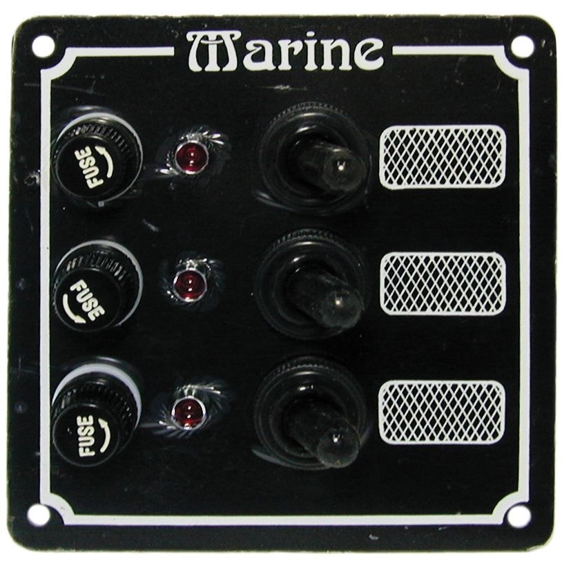 Allpa Aluminium schakelpaneel 12V verticaal