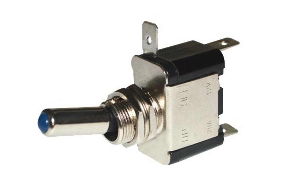 Allpa Wipschakelaar 24V ON / OFF blauw LED