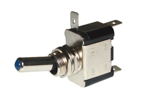 Allpa Wipschakelaar  24V  ON / OFF  blauw LED